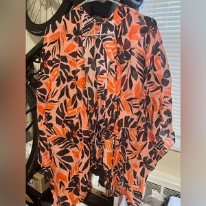 Black and orange cover up